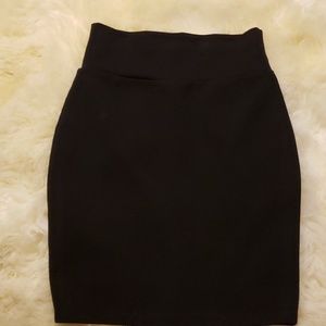Black pencil skirt